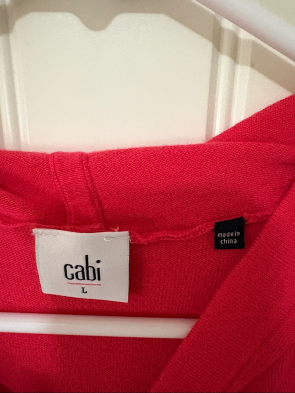 CAbi Red Zip-Front Hooded Cardigan - Picture 4 of 9